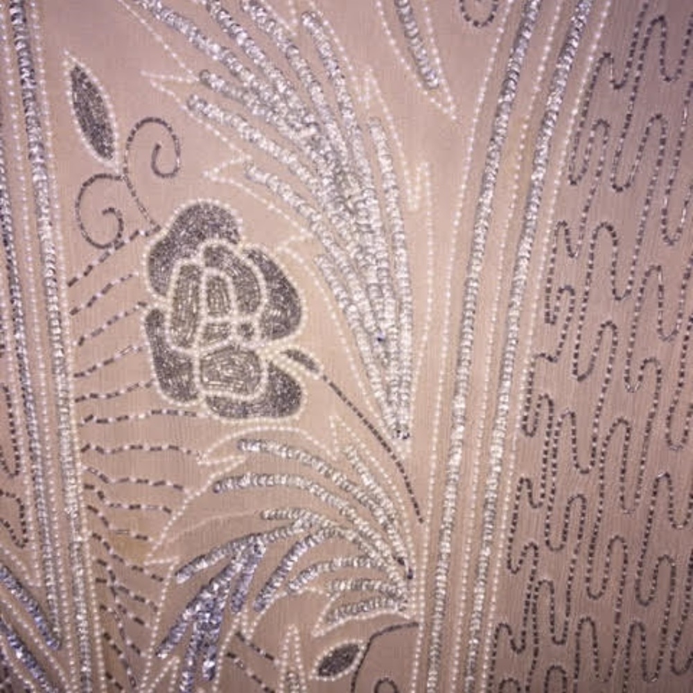 Beaded silk dress